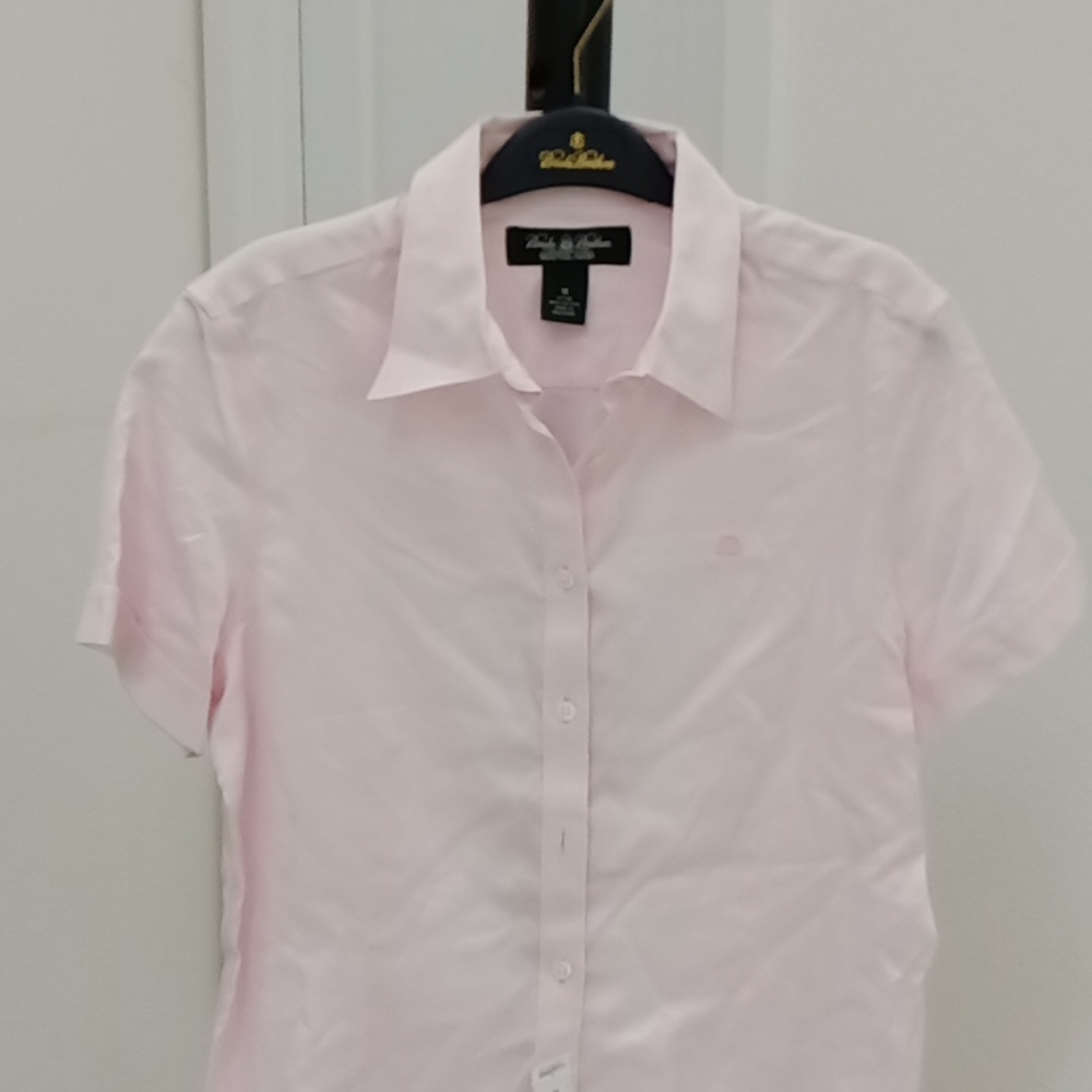 Brooks Brothers women's short sleeve collared shirt